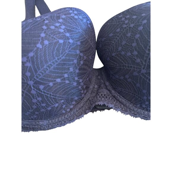 NWT Simone Perele 36D Bra Full Coverage Navy Blue 'Comete Moulded Underwire' - Picture 8 of 14